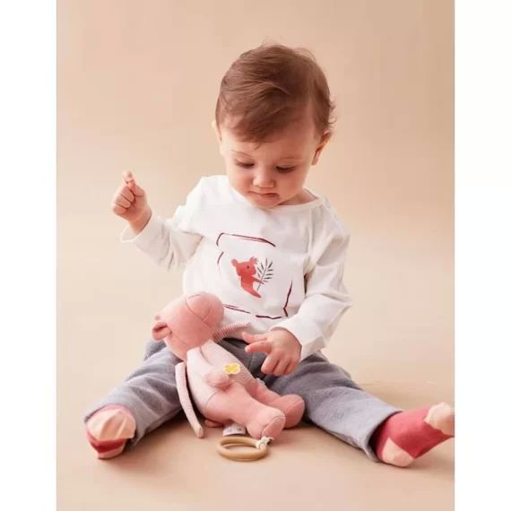 Set de 2 t-shirts en coton manches longues blanc
