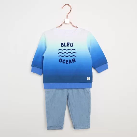 Pantalon en denim Garçon Bleu