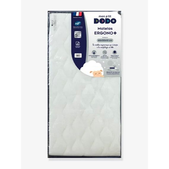 Matelas bébé 3D Ergono+ DODO blanc