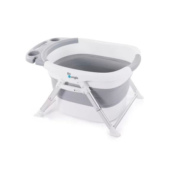 Baignoire bébé pliable grise et blanche