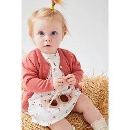 Cardigan En Tricot Fin Rose