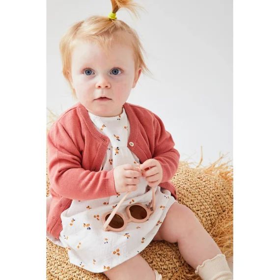 Cardigan En Tricot Fin Rose