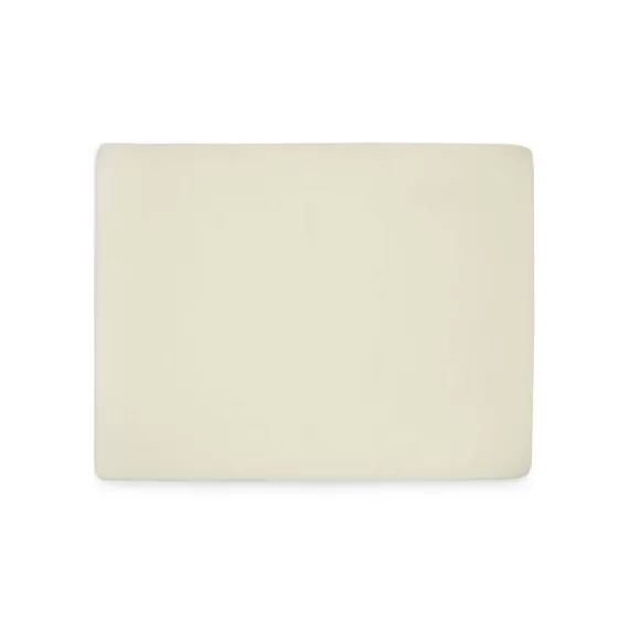 Drap housse en jersey pour matelas de parc ivoire (75 x 95 cm)