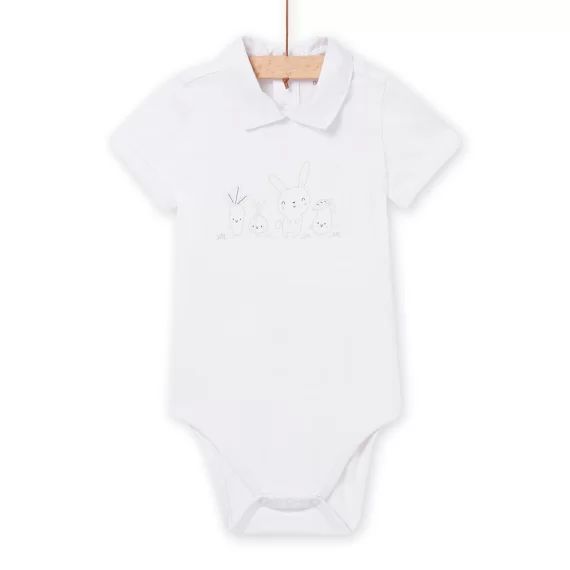 Body Blanc À Motifs Lapin Et Légumes Naissance Garçon