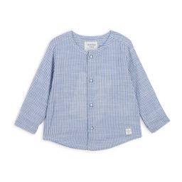 Chemise à manches longues Garçon Bleu