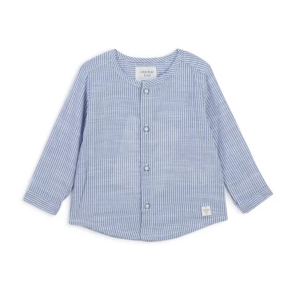 Chemise à manches longues Garçon Bleu
