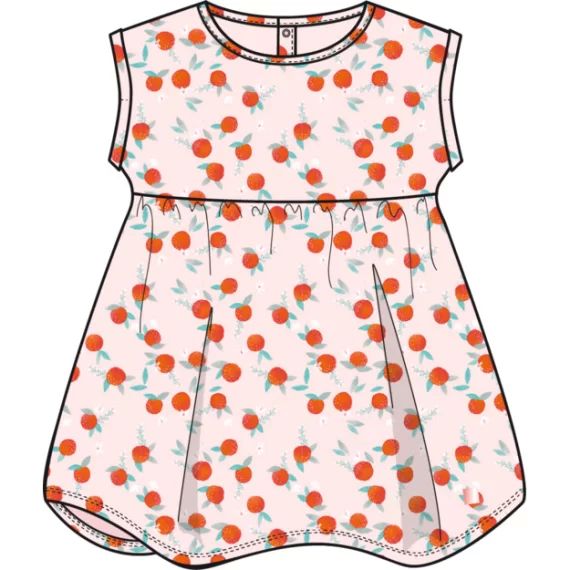 Robe imprimé Fille Rose