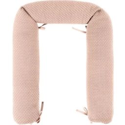 Tour de lit traversin en tricot rose Susie & Bonnie (180 cm)