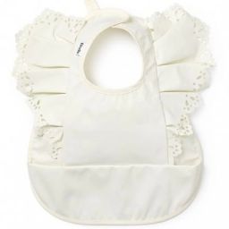 Bavoir à poche Vanilla White