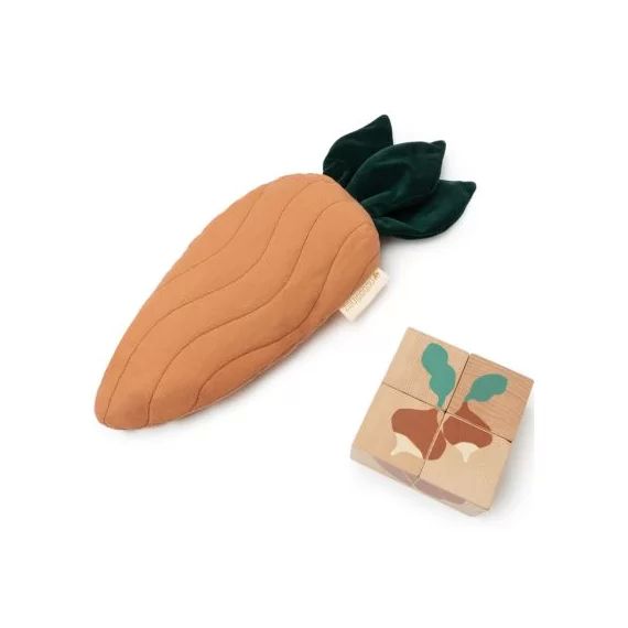 Puzzle cubes en bois Légumes (4 cubes)