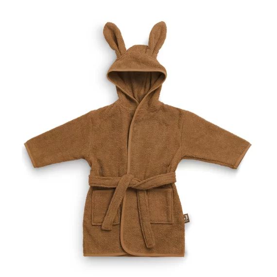 Peignoir en éponge caramel –  – Soldes