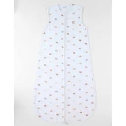 Gigoteuse En Mousseline De Coton Blanc Imprimé