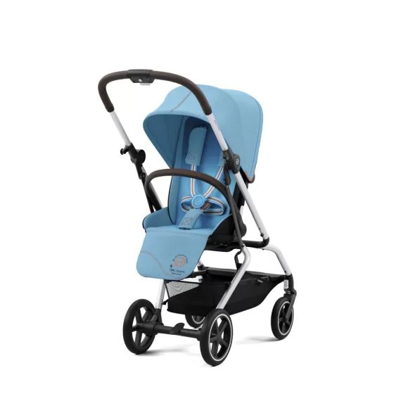 Poussette Cybex Eezy S Twist PLUS 2 – Châssis Silver/ Siège Beach Blue (2022)