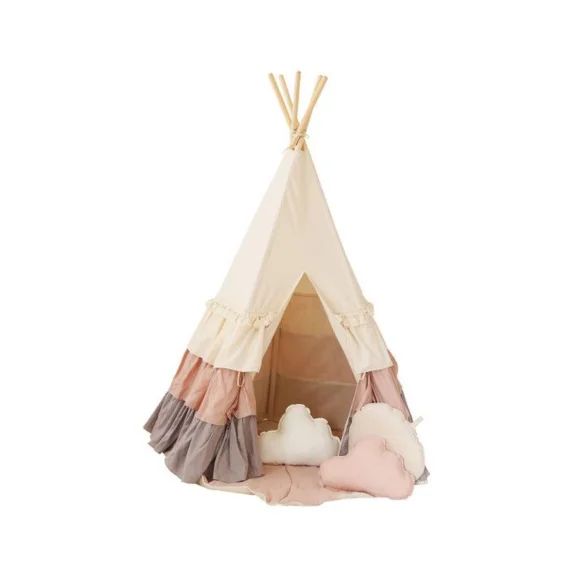 Tipi Avec Volants Enfant Moi Mili powder Frills – Powder Frills – Tu Blanc