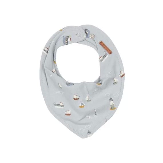 Bavoir bandana Sailors bay blue