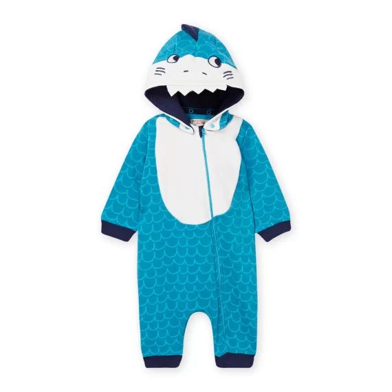Surpyjama Animation Requin Bleu Turquoise Bébé Garçon