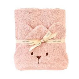Cape De Bain À Oreilles Ourson – Pétale De Rose Rose