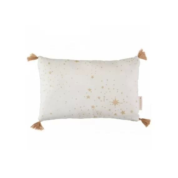 Coussin rectangulaire Sublim Gold stella blanc (20 x 35 cm)