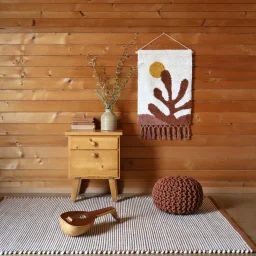 Tapis Laine Feutrée Bergen Caramel