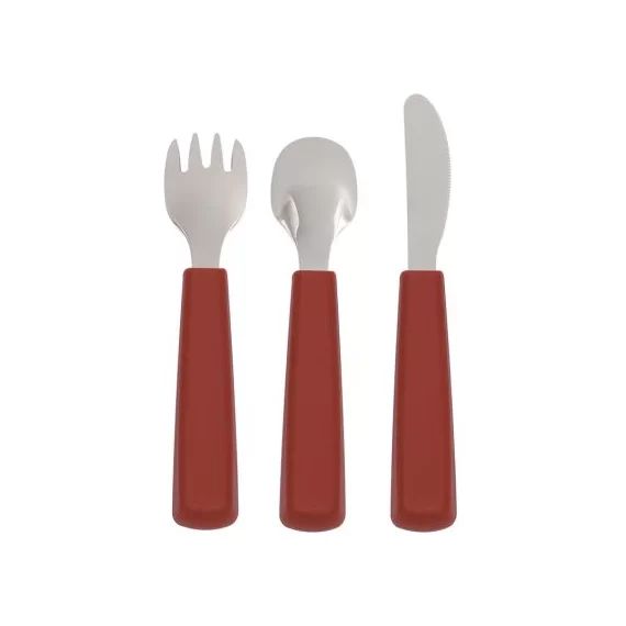 Set de 3 couverts rouille