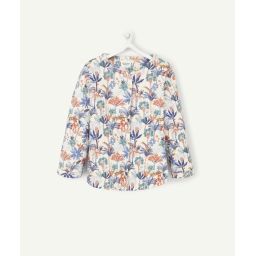 Gilet blanc imprimé savane bébé fille –  – Soldes