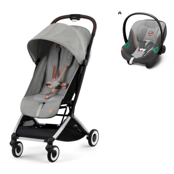 Poussette Cybex Orfeo + Coque Auto Aton S2 i-Size – Lava Grey