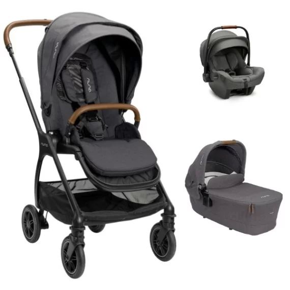 Poussette Nuna Triv + Nacelle + Coque Auto Pipa Next – Granite