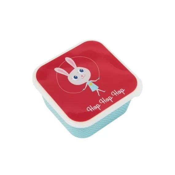 Draeger la carterie – Boîte à goûter PETIT LAPIN – Multicolore rouge