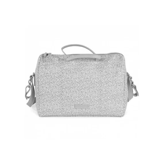 Sac à langer à anses Flower mellow gris