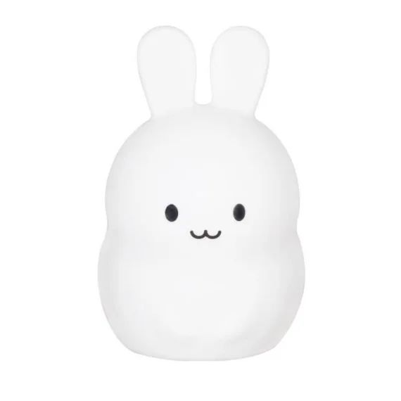 Veilleuse Lapin – ULYSSE – Petite – Silicone – 3 modes – 8 couleurs blanc