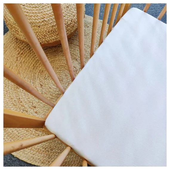 Drap Housse Bébé En Coton Blanc