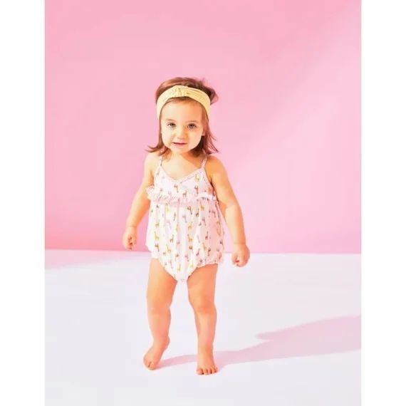 Maillot girafes rose