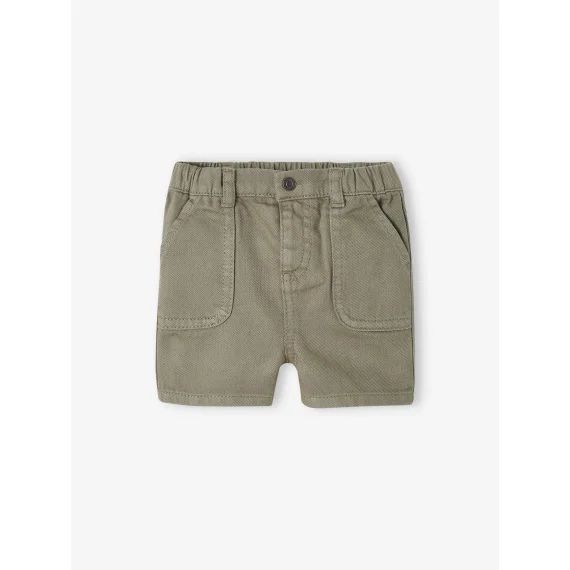 Bermuda taille élastiquée bébé kaki