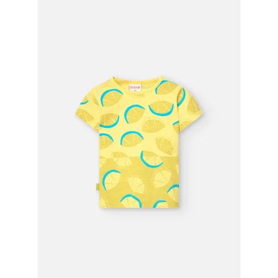 T-shirt Tricot Basic Jaune
