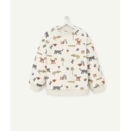 Sweat bébé garçon beige en fibres recyclées thème égyptien –  – Soldes