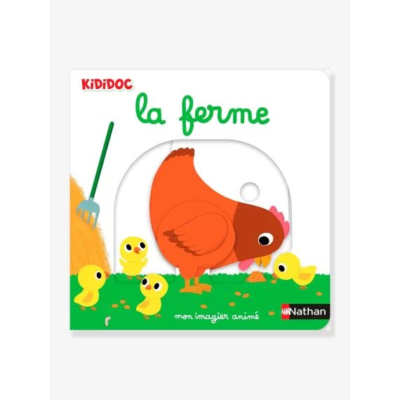Livre KiDiDOC – Mon imagier de la Ferme – NATHAN JEUNESSE multicolore