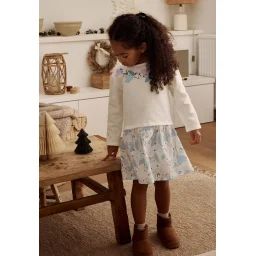 Robe Enfant En Molleton Polarmoon Bleu