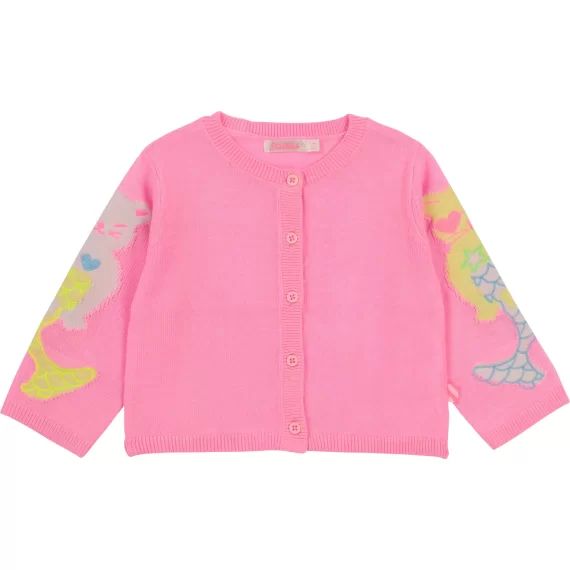 Cardigan à manches longues Fille Rose