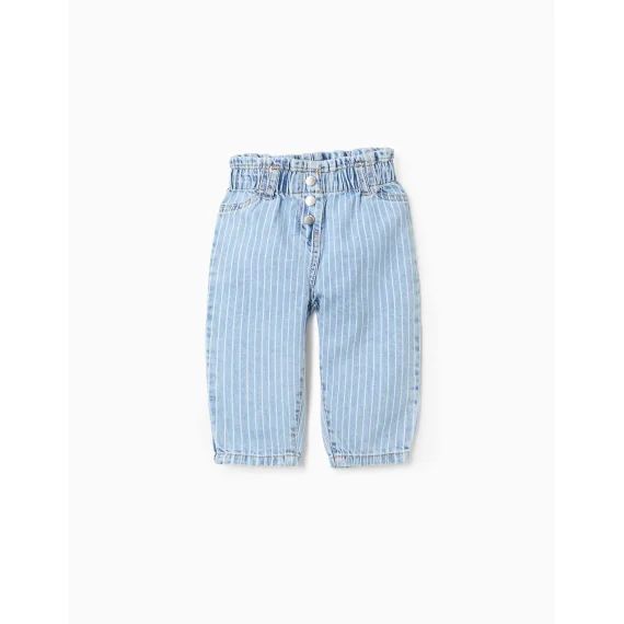 Jean Rayé Paperbag Bleu Clair