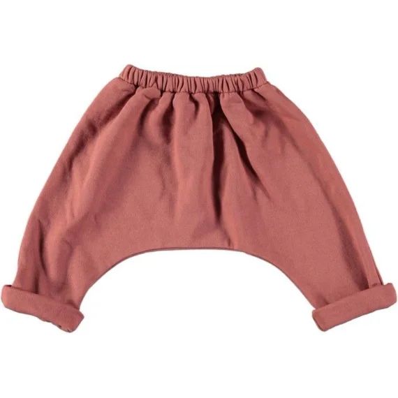 Pantalon bébé Baobab en molleton rouge