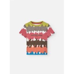 T-shirt Imprimé À Manches Courtes Multicolore