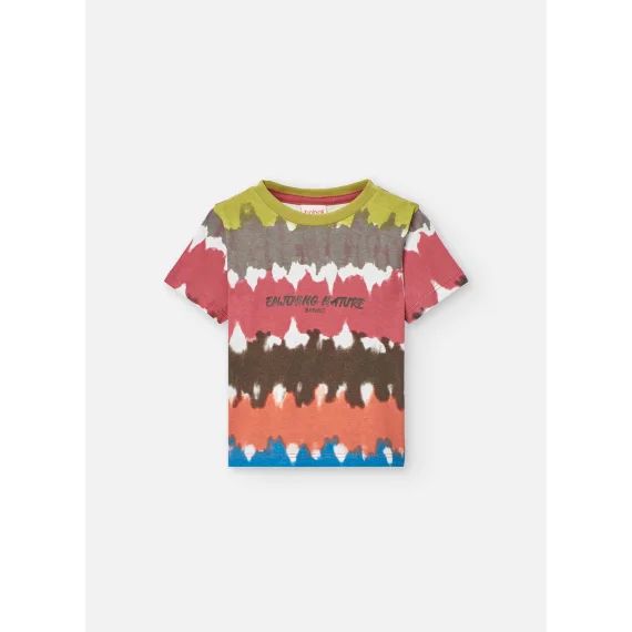 T-shirt Imprimé À Manches Courtes Multicolore