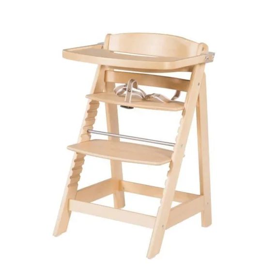 ROBA Chaise haute évolutive Sit Up FUN + Plateau à manger amovible – naturel beige