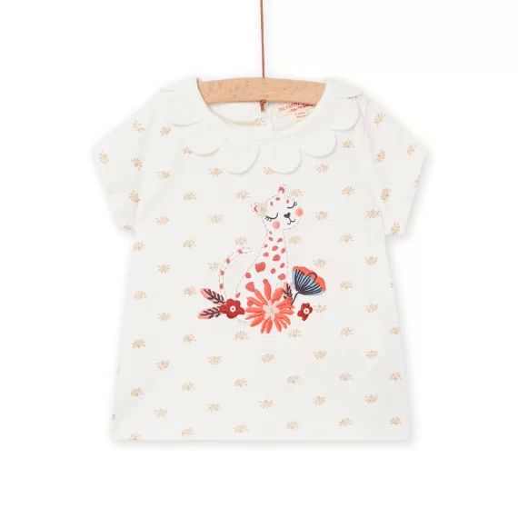 T-shirt Écru Bébé Fille