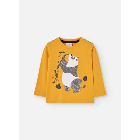 T-shirt Tricot Basic Jaune