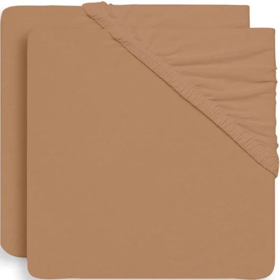Lot de 2 draps housses de berceau Biscuit (40 x 80 cm)