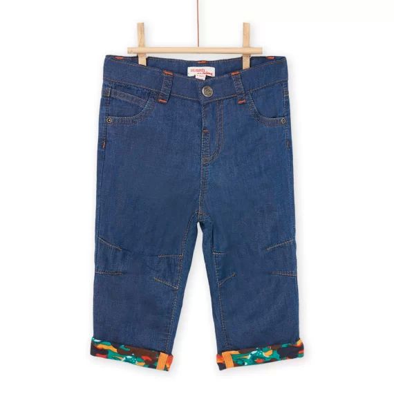 Jean À Imprimé Fantaisie – Denim