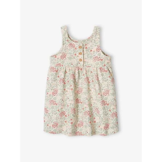 Robe bébé sans manches écru