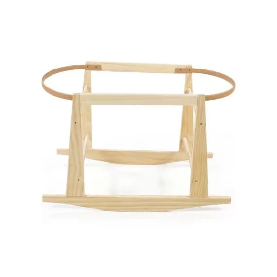 Support de couffin en bois naturel