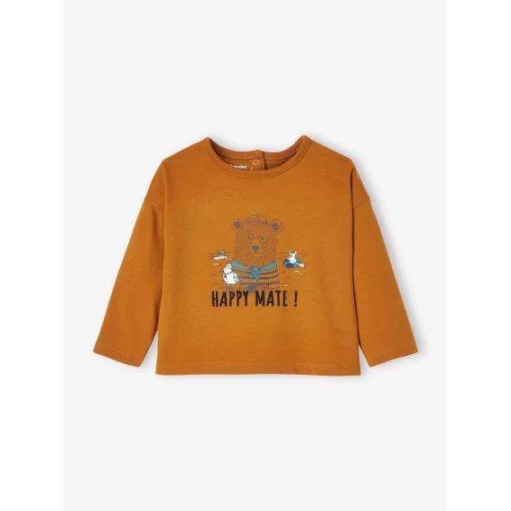 T-shirt bébé Ours marin moka